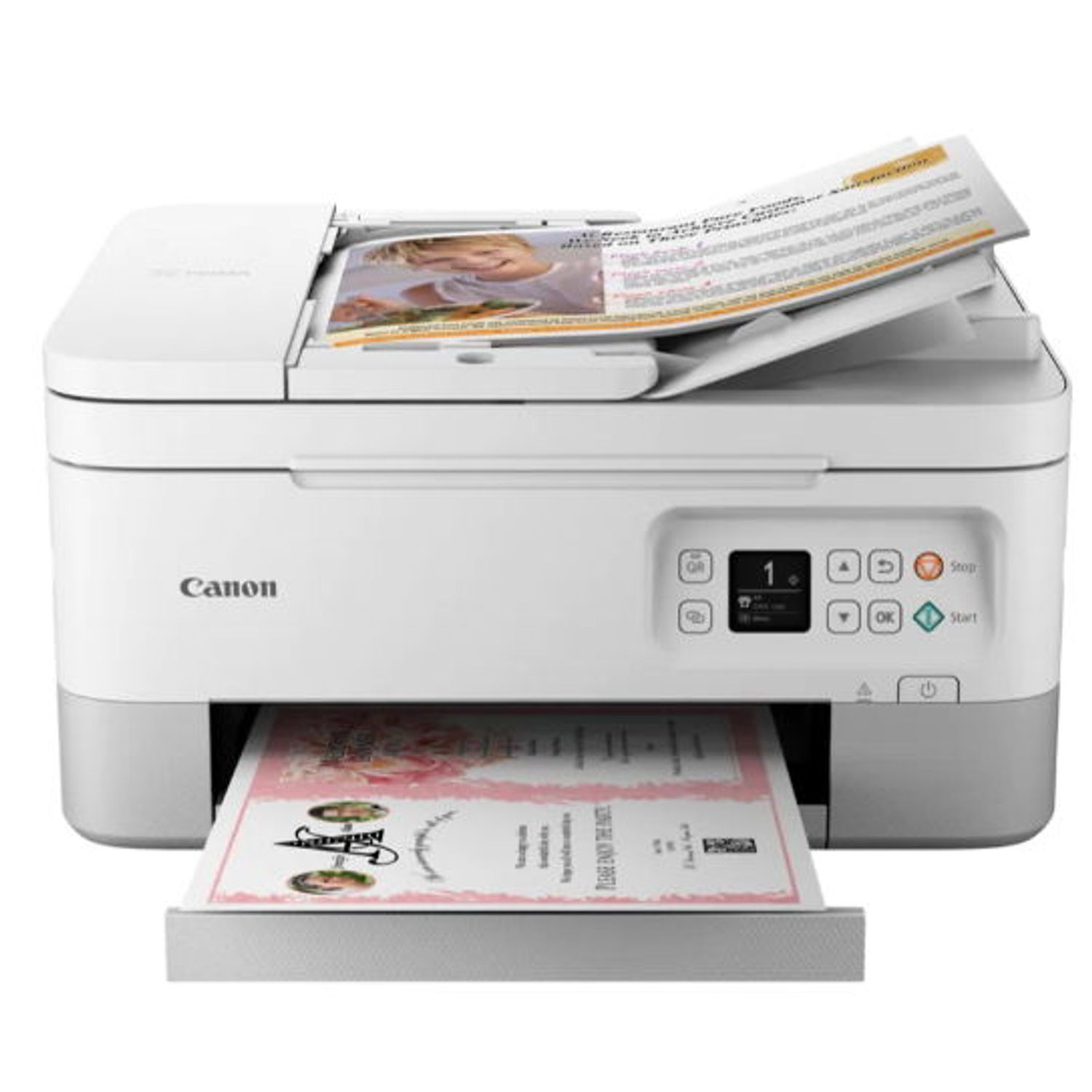 Multifunctional InkJet A4 Canon PIXMA TS7451a, A4, Duplex, Wireless, ADF (Alb) fotografia produsului