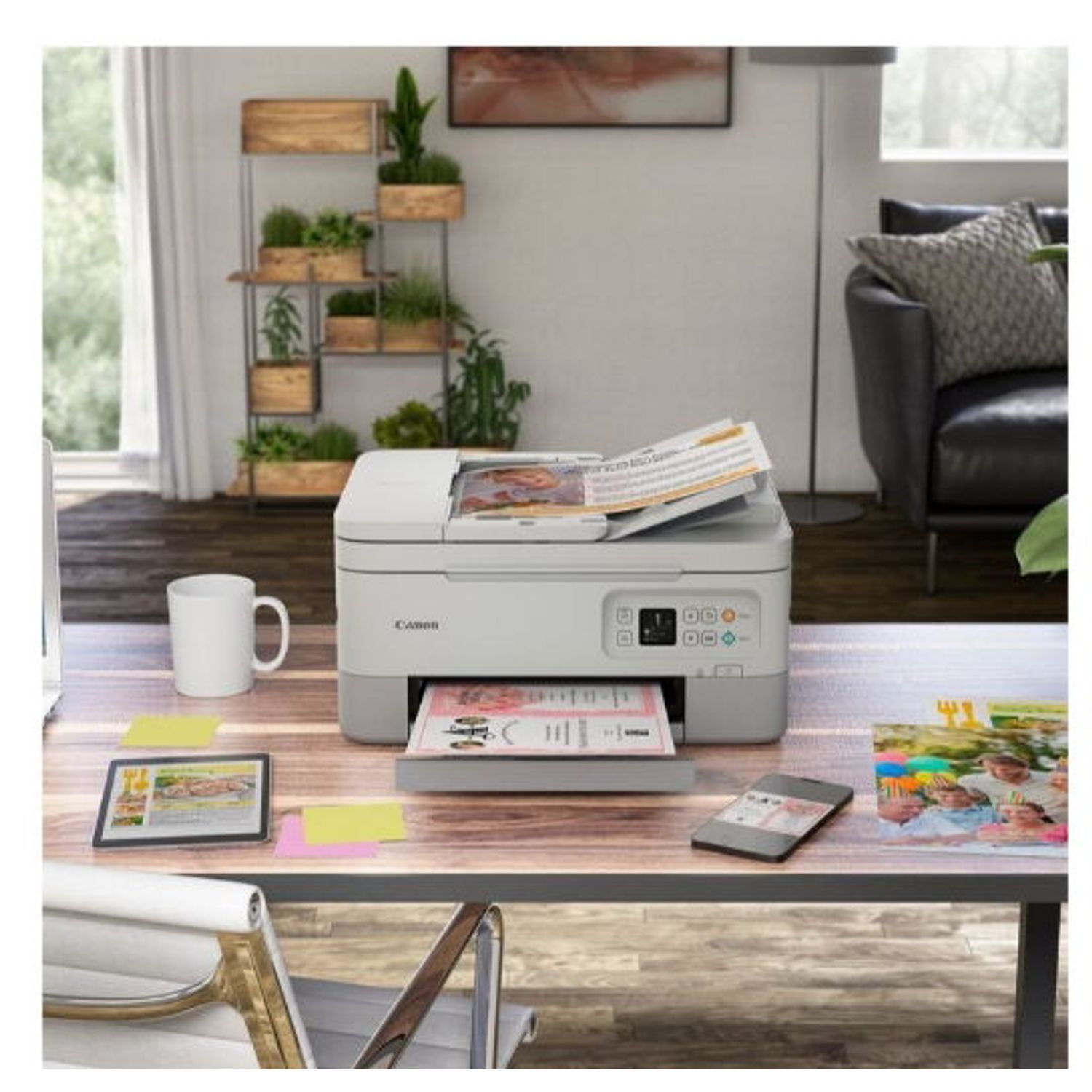 Multifunctional InkJet A4 Canon PIXMA TS7451a, A4, Duplex, Wireless, ADF (Alb) fotografia produsului View 6 L