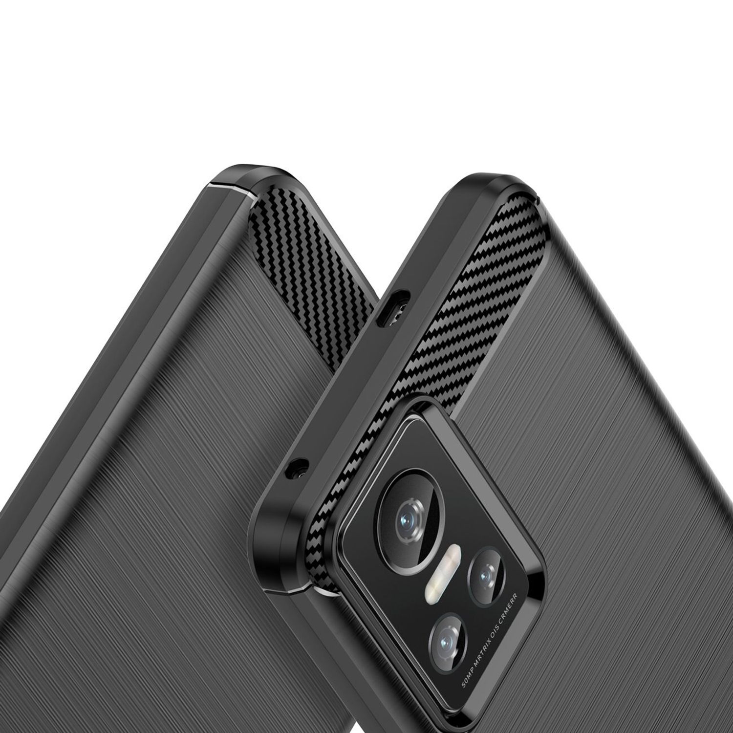 Husa Carbon flexible pentru Realme GT Neo 3 (Negru) fotografia produsului View 4 L