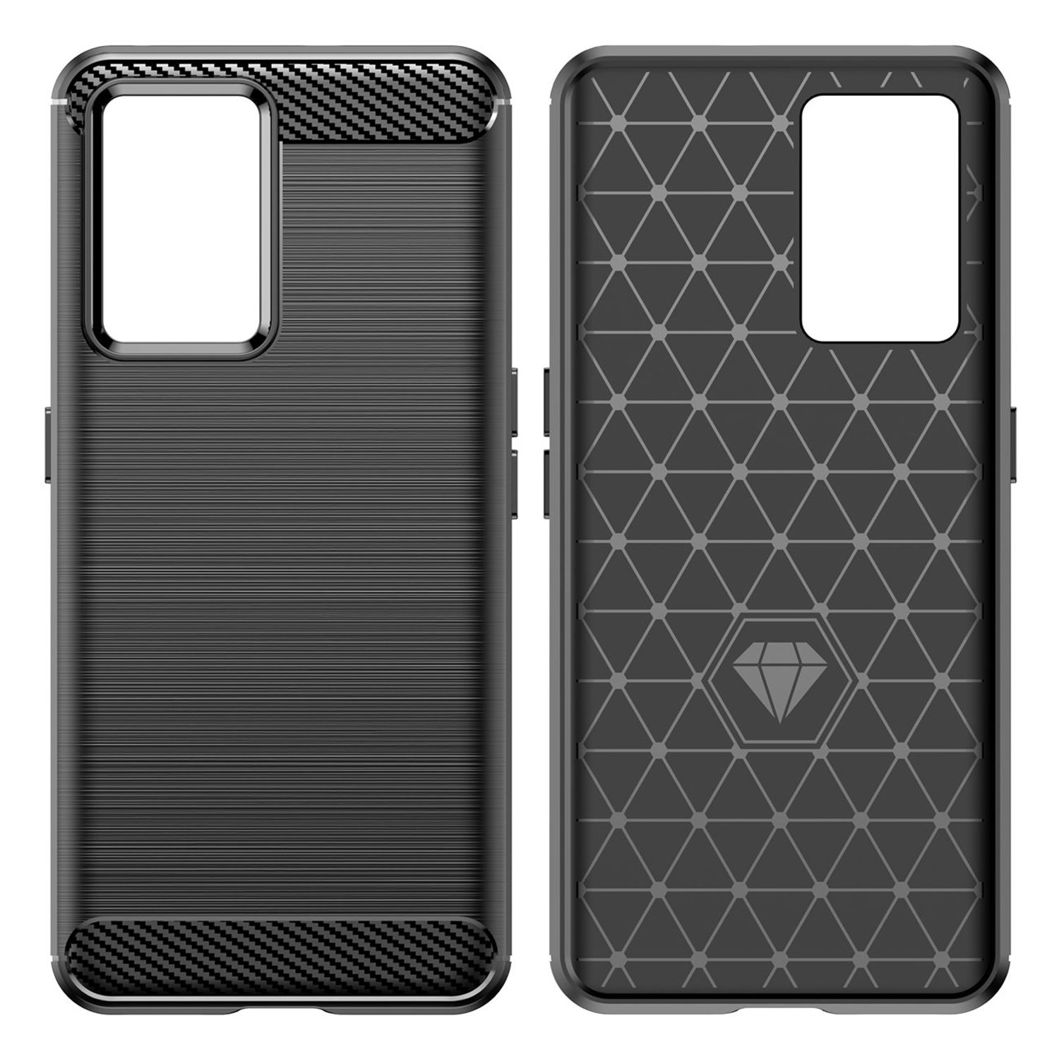 Husa Carbon flexible pentru Realme GT Neo 3 (Negru) fotografia produsului