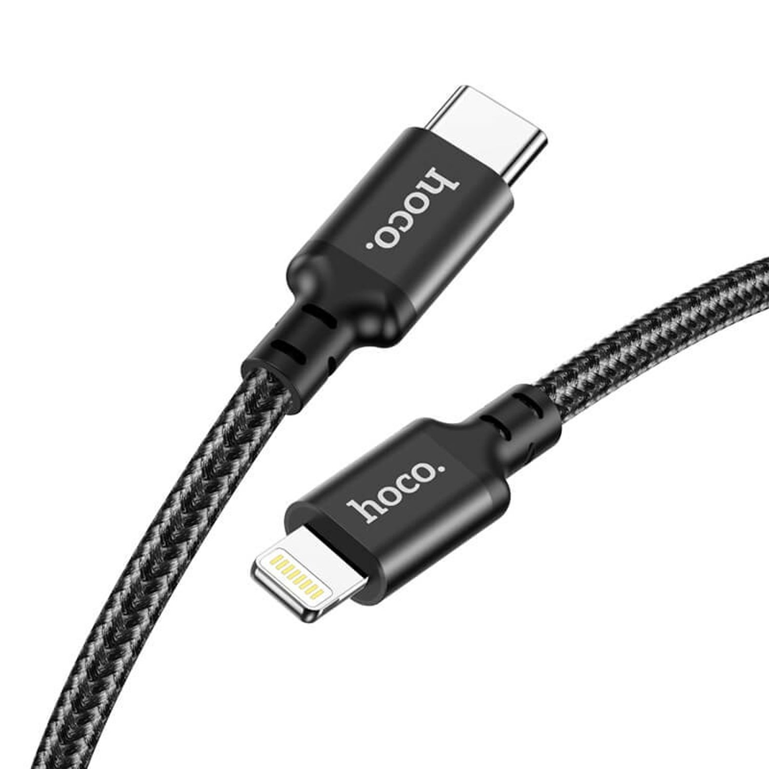 Cablu de date HOCO X14 Double Speed, USB Type C - Lightning, 2 m, PD 20W, Negru fotografia produsului View 2 L