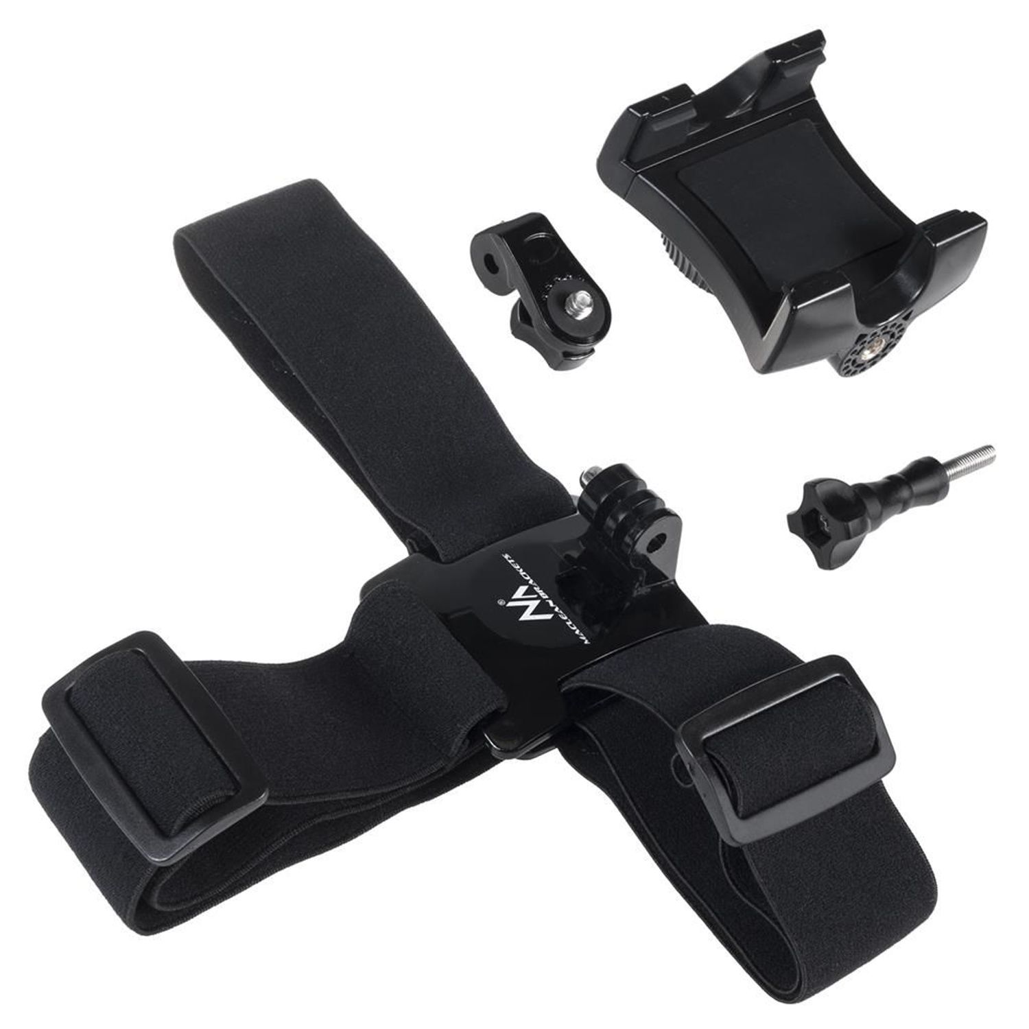Sistem prindere pe cap Maclean MC-825 pentru telefon, camera video (Negru) fotografia produsului View 3 L