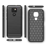 Husa Flexibila Antisoc Carbon pentru Motorola Moto G9 Play / E7 Plus (Negru) fotografia produsului View 6 S
