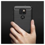 Husa Flexibila Antisoc Carbon pentru Motorola Moto G9 Play / E7 Plus (Negru) fotografia produsului View 7 S