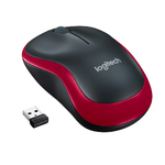 Mouse Optic Wireless Logitech M185, USB, 1000 DPI (Rosu) fotografia produsului