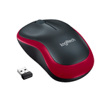 Mouse Optic Wireless Logitech M185, USB, 1000 DPI (Rosu) fotografia produsului View 4 S