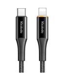 Cablu de date Mcdodo CA-9960, Fast Charging, USB Type-C - Lightning, PD 20W, 1.2m (Negru) fotografia produsului