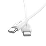 Cablu de date BLUE Power B1BX19, USB Type-C - USB Type-C, 1m, 3 A (Alb) fotografia produsului View 2 S