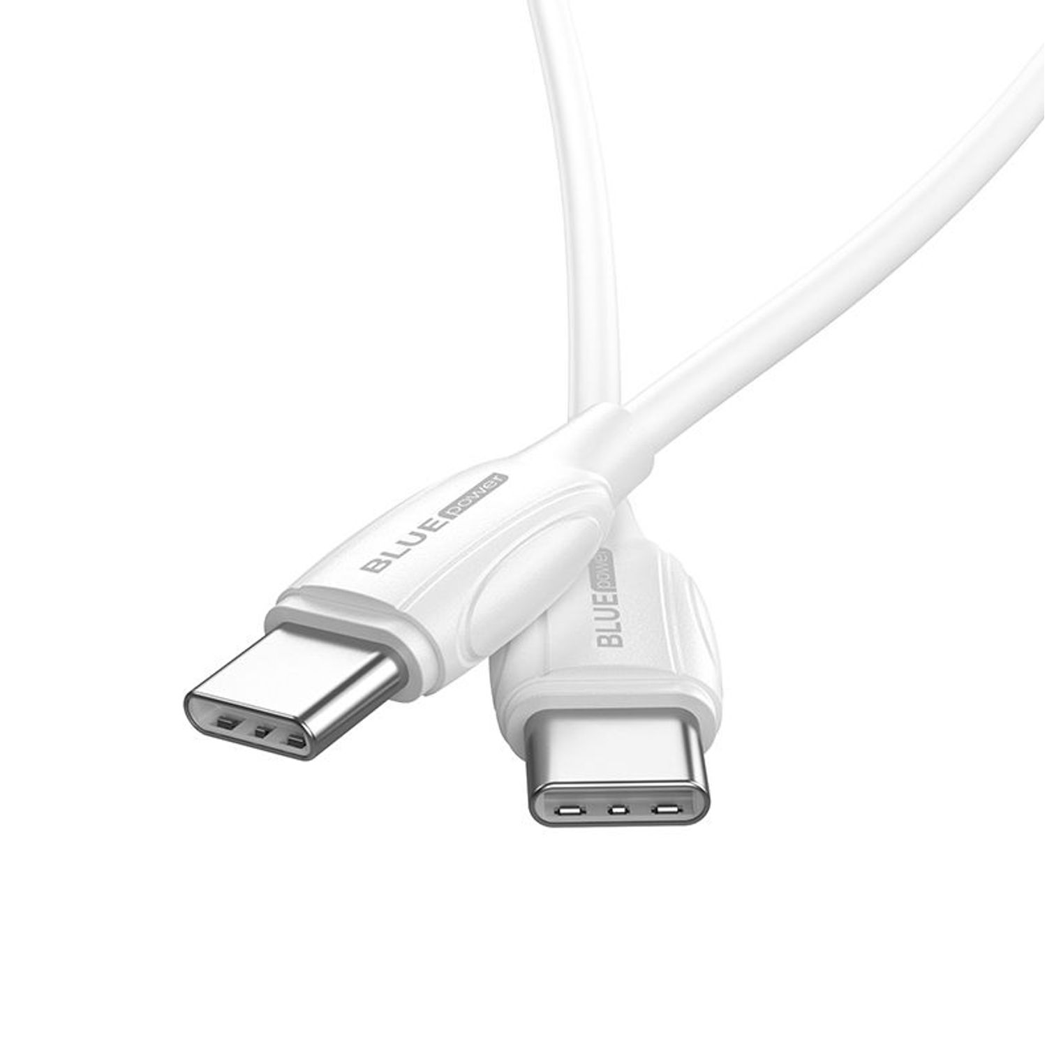 Cablu de date BLUE Power B1BX19, USB Type-C - USB Type-C, 1m, 3 A (Alb) fotografia produsului View 2 L