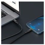 Cablu de date Mcdodo CA-9960, Fast Charging, USB Type-C - Lightning, PD 20W, 1.2m (Negru) fotografia produsului View 2 S