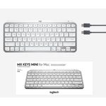 Tastatura Wireless LOGITECH MX Keys Mini Minimalist for Mac, Iluminata (Alb) fotografia produsului View 2 S
