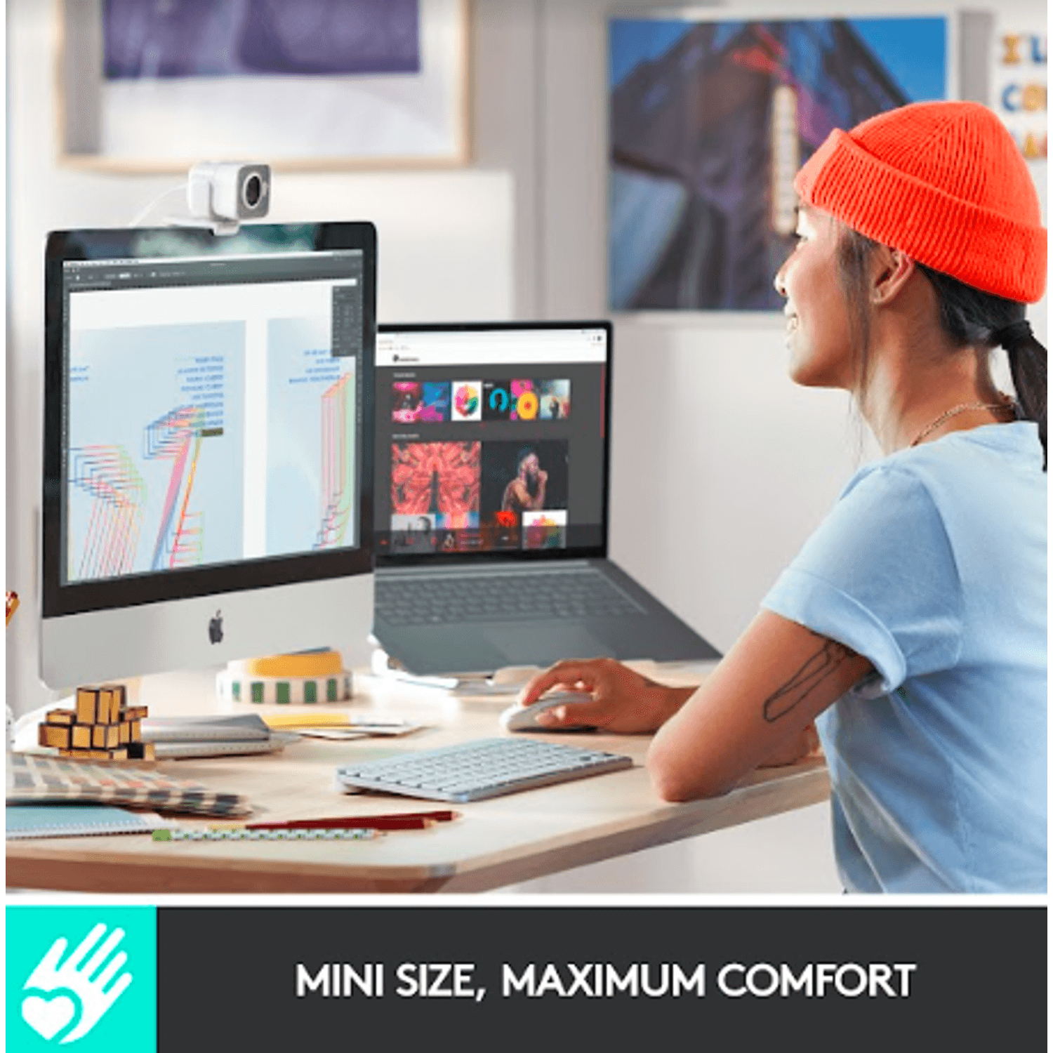 Tastatura Wireless LOGITECH MX Keys Mini Minimalist for Mac, Iluminata (Alb) fotografia produsului View 6 L