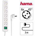 Prelungitor HAMA 121915, 6 prize Schuko, 3m (Alb) fotografia produsului View 8 S