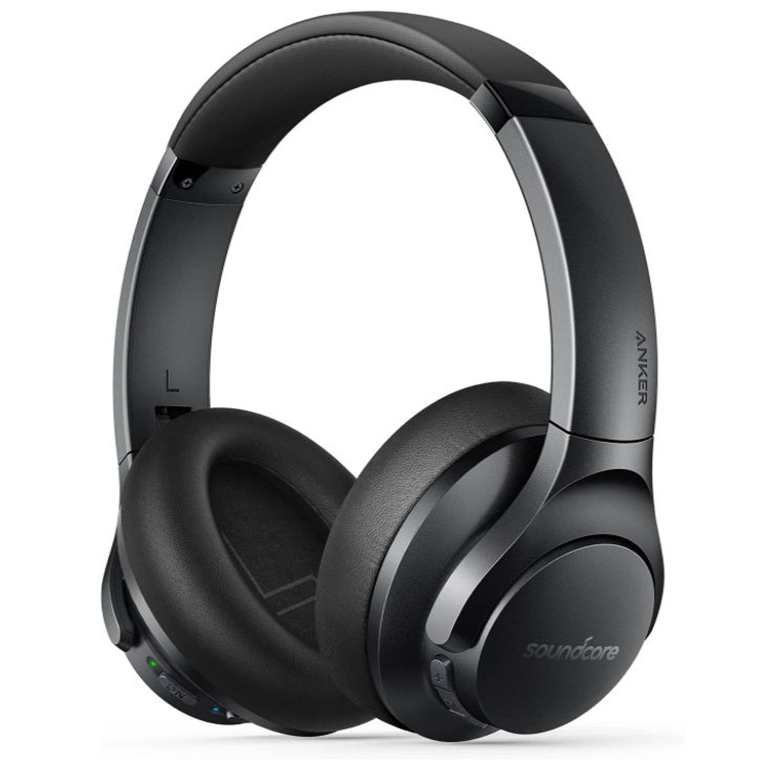 Casti Stereo Anker Soundcore Life Q20+, Bluetooth, Active Noise Cancelling, MultiPoint, Microfon (Negru) fotografia produsului