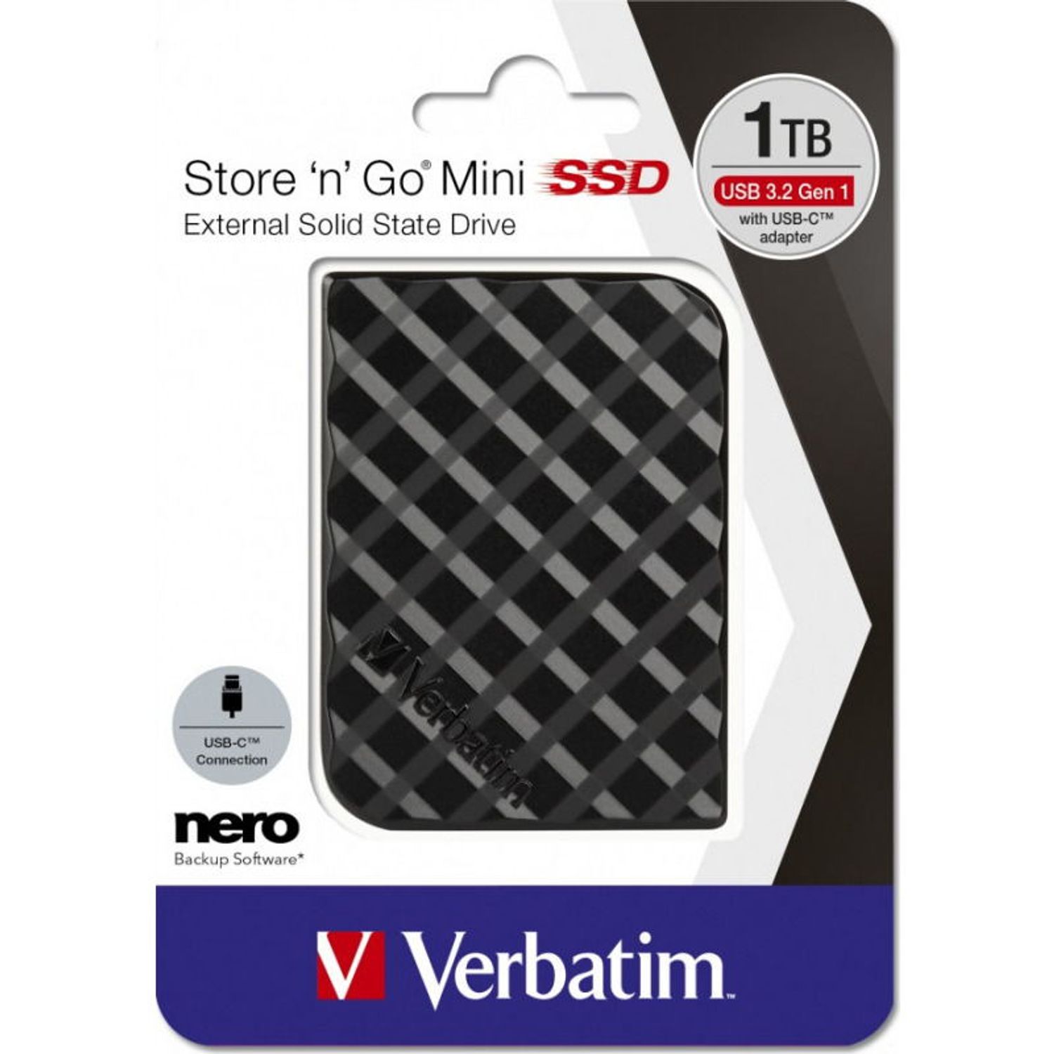 SSD Extern Verbatim Store 'n' Go Mini 1TB USB 3.0 fotografia produsului View 4 L