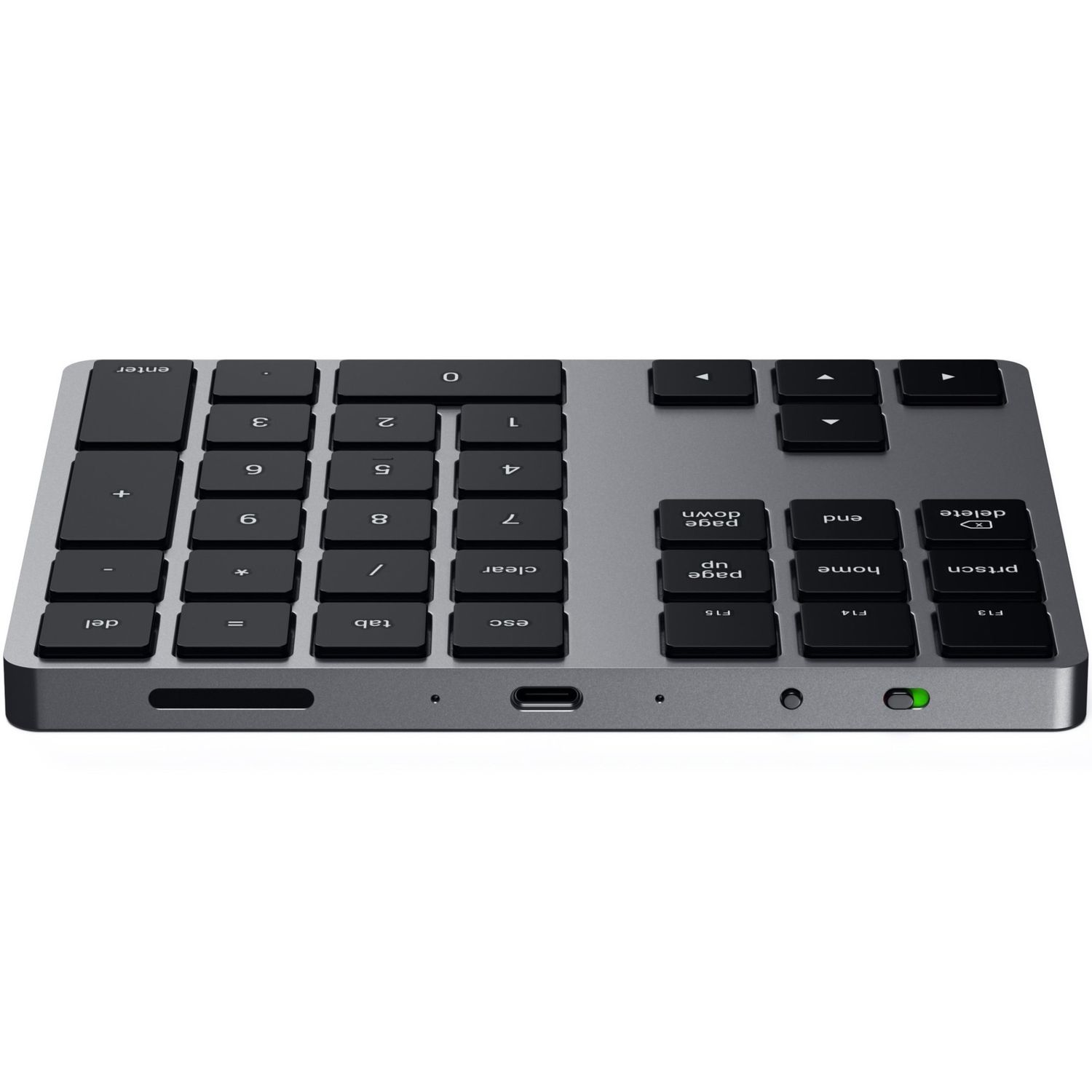 Tastatura numerica Satechi Aluminum Bluetooth Extended, Space Gray fotografia produsului View 4 L