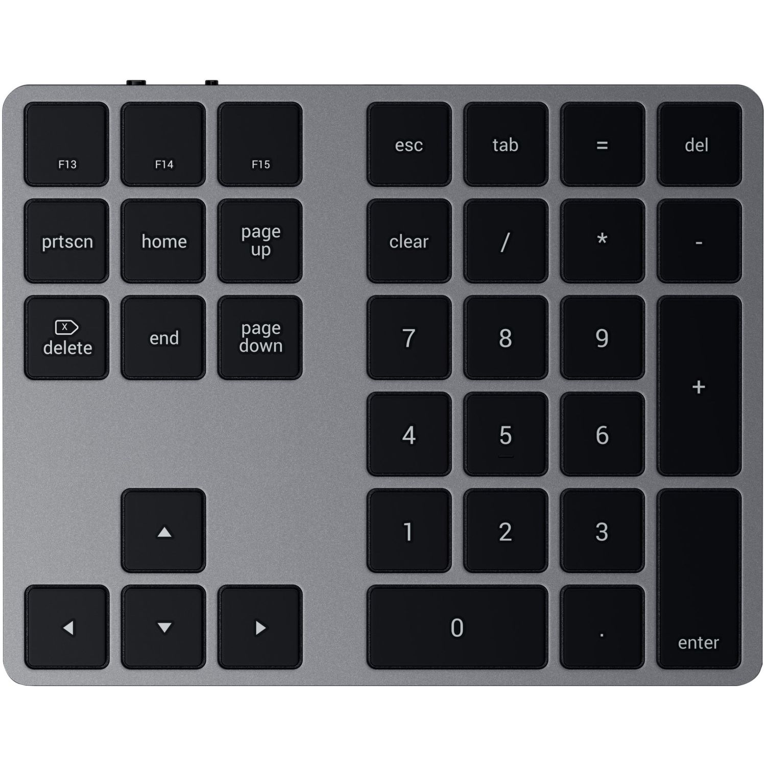 Tastatura numerica Satechi Aluminum Bluetooth Extended, Space Gray fotografia produsului