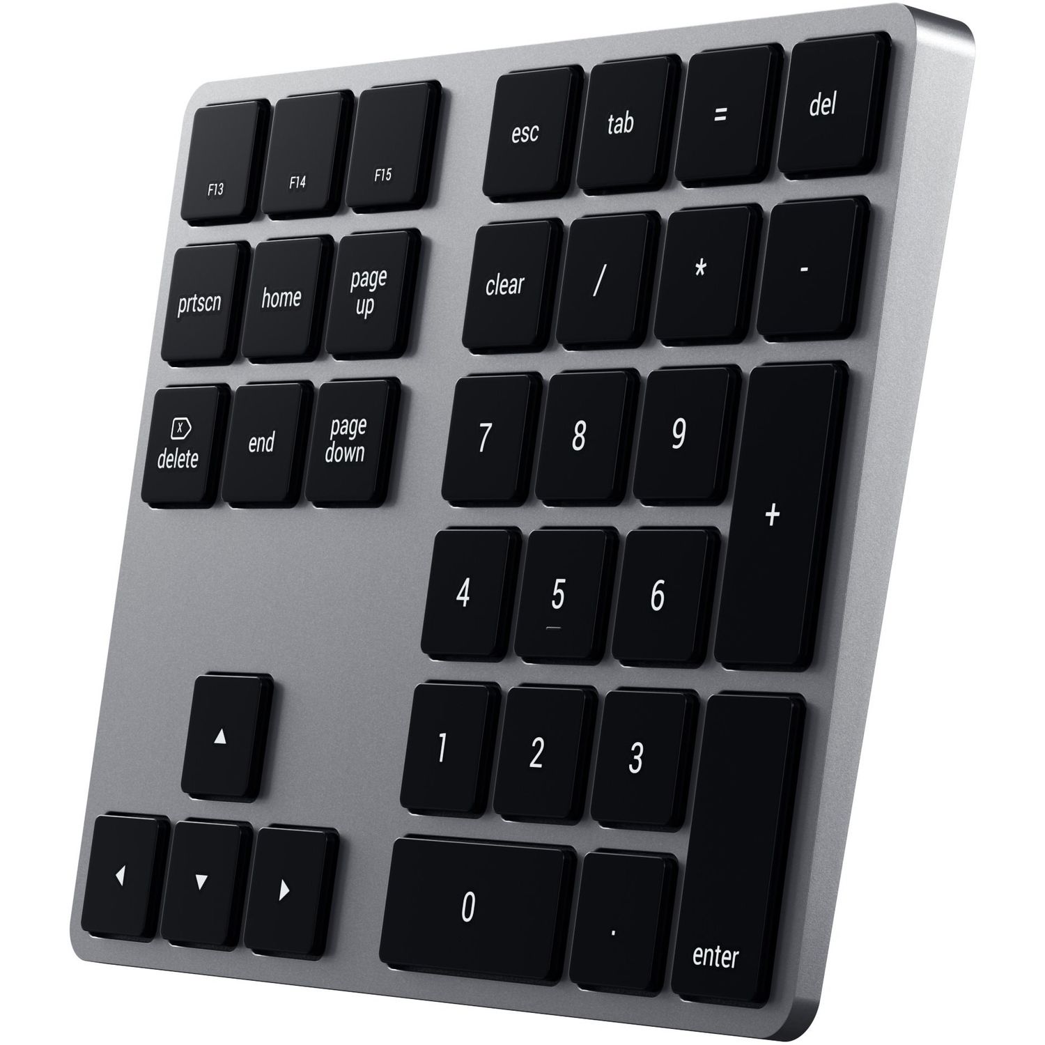 Tastatura numerica Satechi Aluminum Bluetooth Extended, Space Gray fotografia produsului View 2 L