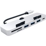Docking station Satechi Aluminum TYPE-C CLAMP PRO, Silver fotografia produsului