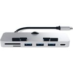 Docking station Satechi Aluminum TYPE-C CLAMP PRO, Silver fotografia produsului View 2 S