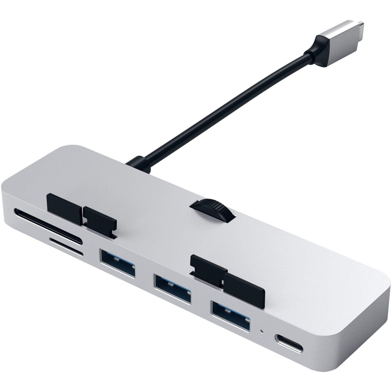 Docking station Satechi Aluminum TYPE-C CLAMP PRO, Silver fotografia produsului View 3 L