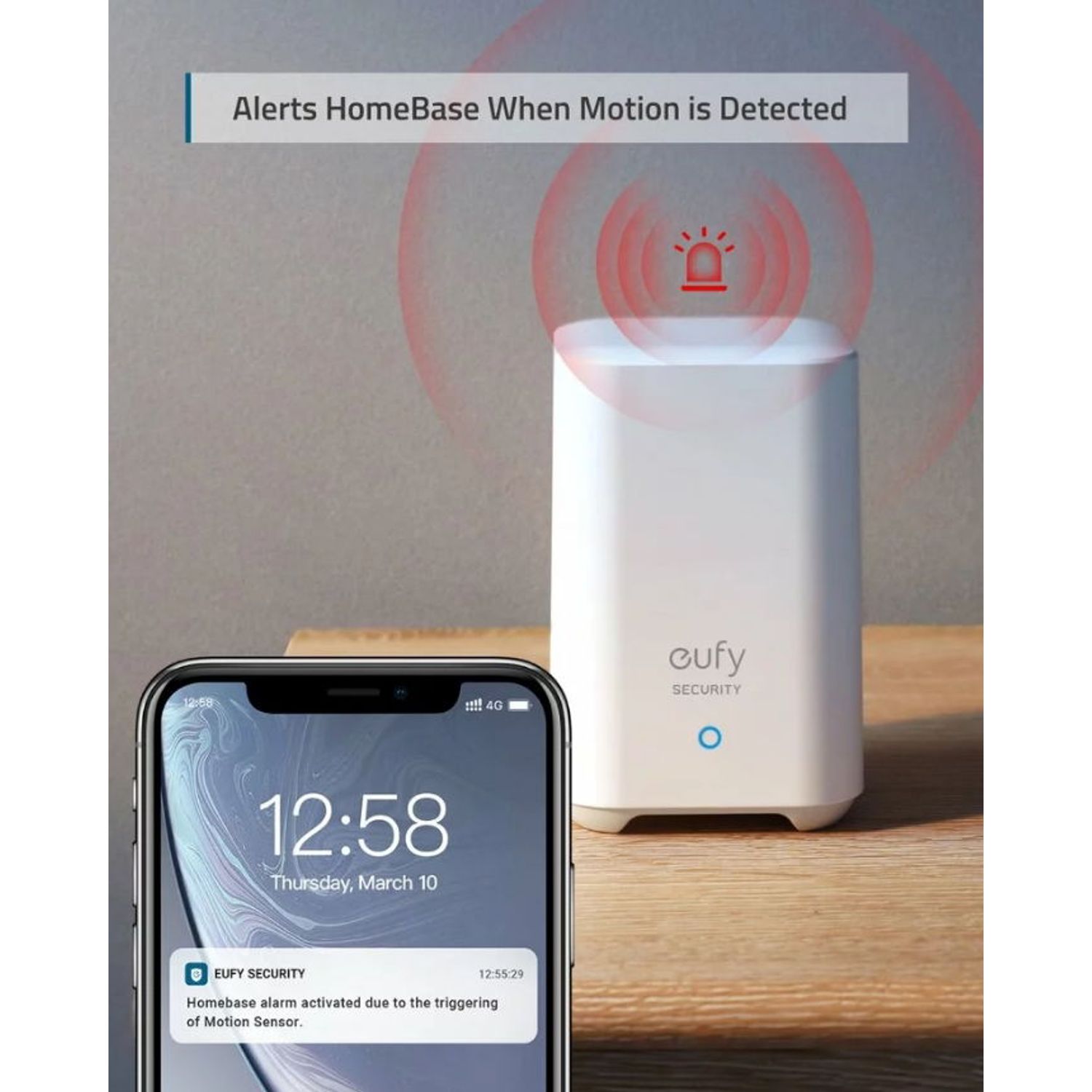 Senzor de miscare Wireless Eufy T8910021 Security, 30m (Alb) fotografia produsului View 11 L