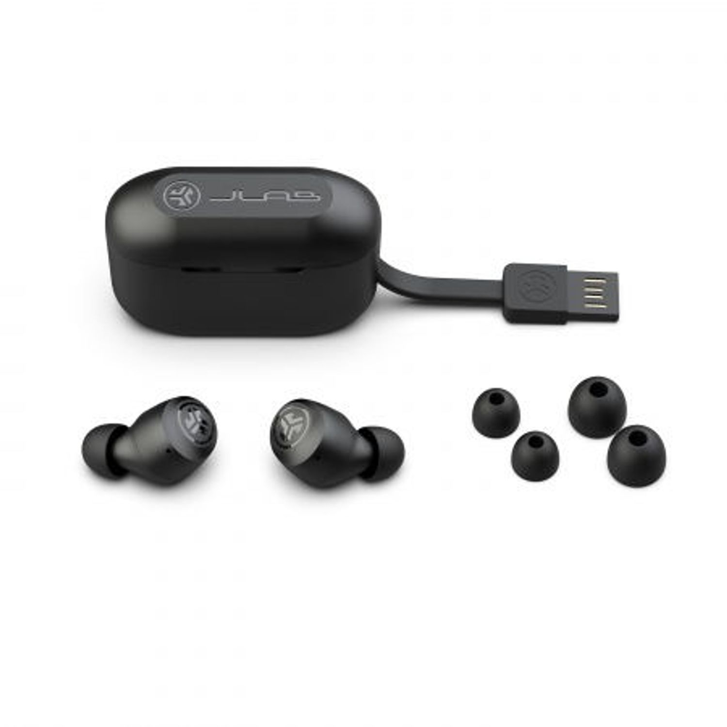 Casti True Wireless JLAB GO Air Pop, Bluetooth, Microfon (Negru) fotografia produsului View 5 L