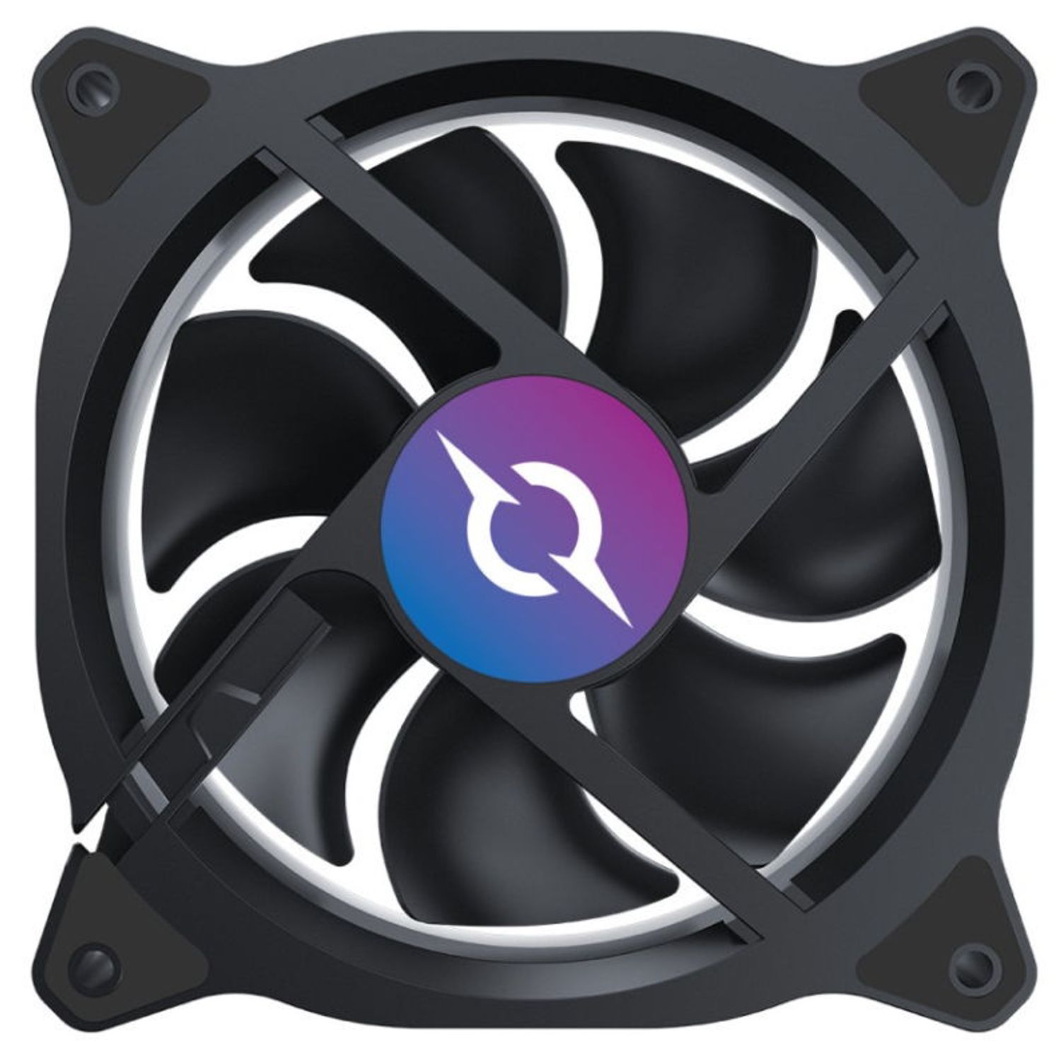 Ventilator AQIRYS Cetus 4P-12SL22-RGB, 120 mm fotografia produsului View 5 L