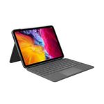 Husa cu tastatura Logitech Folio Touch 920‑009751 pentru iPad Pro 11" Gen 1/2 (Gri) fotografia produsului