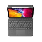 Husa cu tastatura Logitech Folio Touch 920‑009751 pentru iPad Pro 11" Gen 1/2 (Gri) fotografia produsului View 2 S
