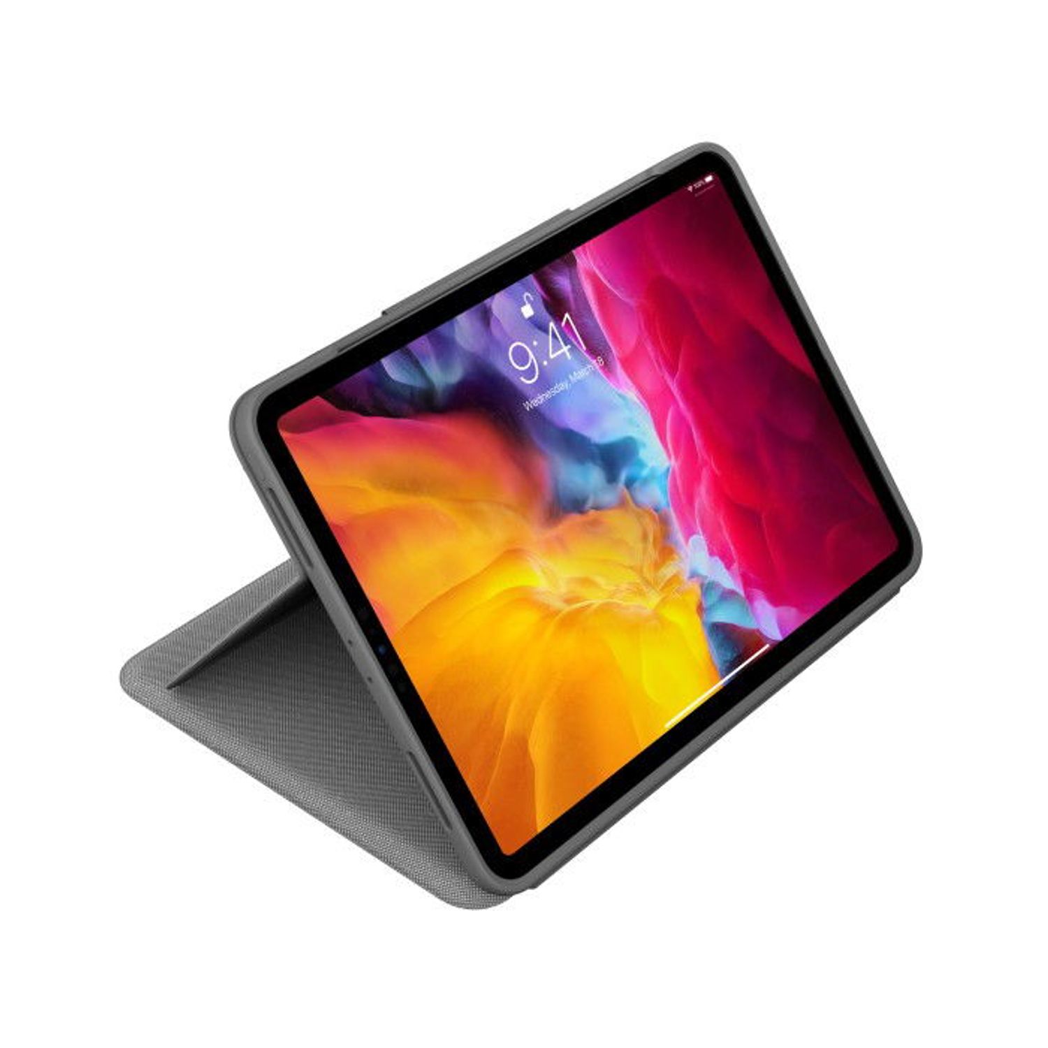Husa cu tastatura Logitech Folio Touch 920‑009751 pentru iPad Pro 11" Gen 1/2 (Gri) fotografia produsului View 4 L
