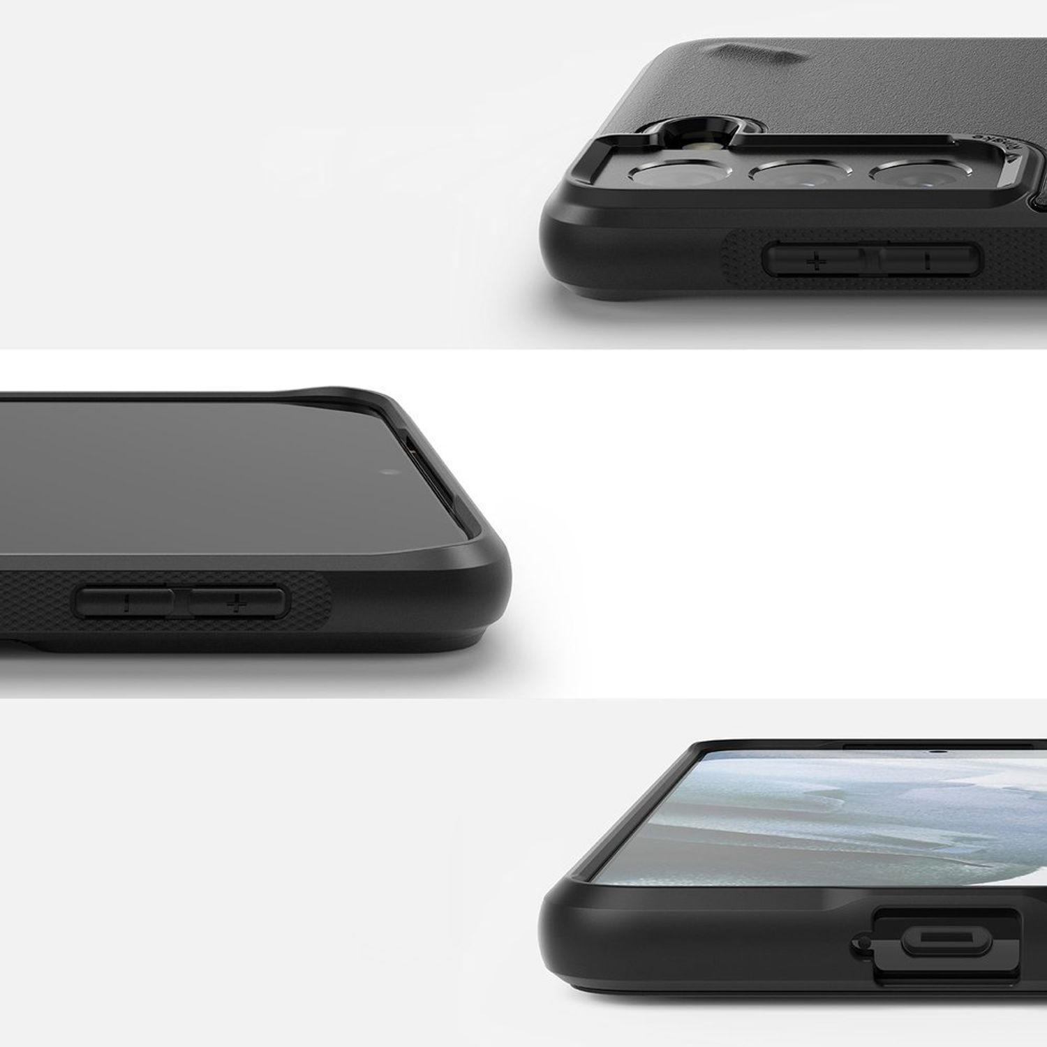 Husa Ringke Onyx Design X Compatibila Cu Samsung Galaxy S21 Plus, Negru fotografia produsului View 3 L