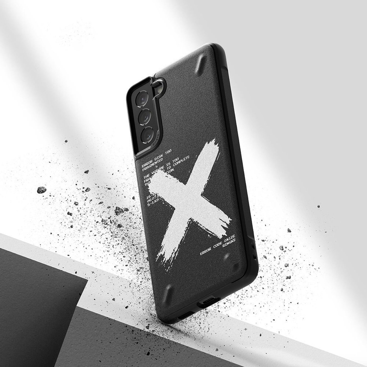 Husa Ringke Onyx Design X Compatibila Cu Samsung Galaxy S21 Plus, Negru fotografia produsului View 5 L