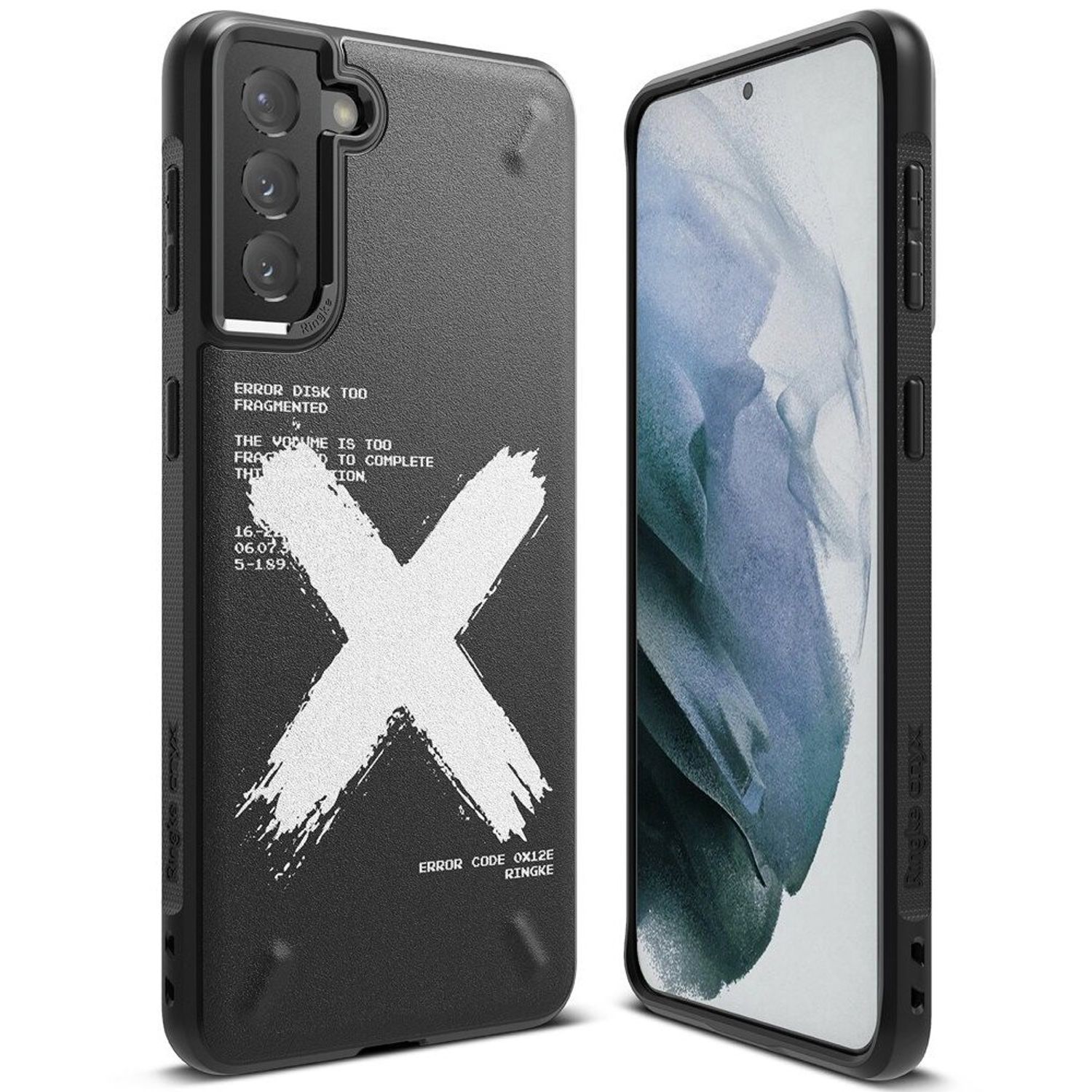 Husa Ringke Onyx Design X Compatibila Cu Samsung Galaxy S21 Plus, Negru fotografia produsului View 2 L