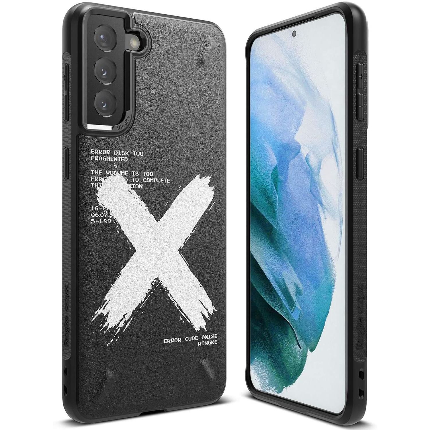 Husa Ringke Onyx Design X Compatibila Cu Samsung Galaxy S21 Plus, Negru fotografia produsului
