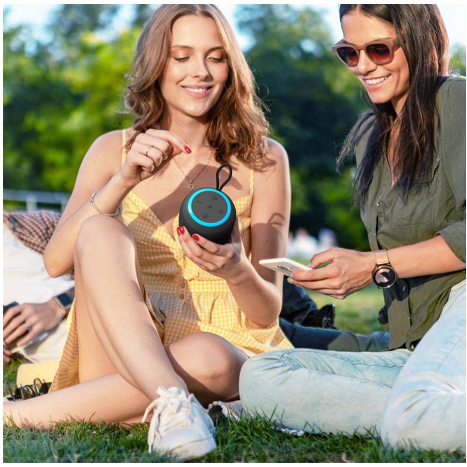 Boxa portabila Tronsmart T7 Mini, Bluetooth, 15W, IPX7 (Negru) fotografia produsului View 3 L