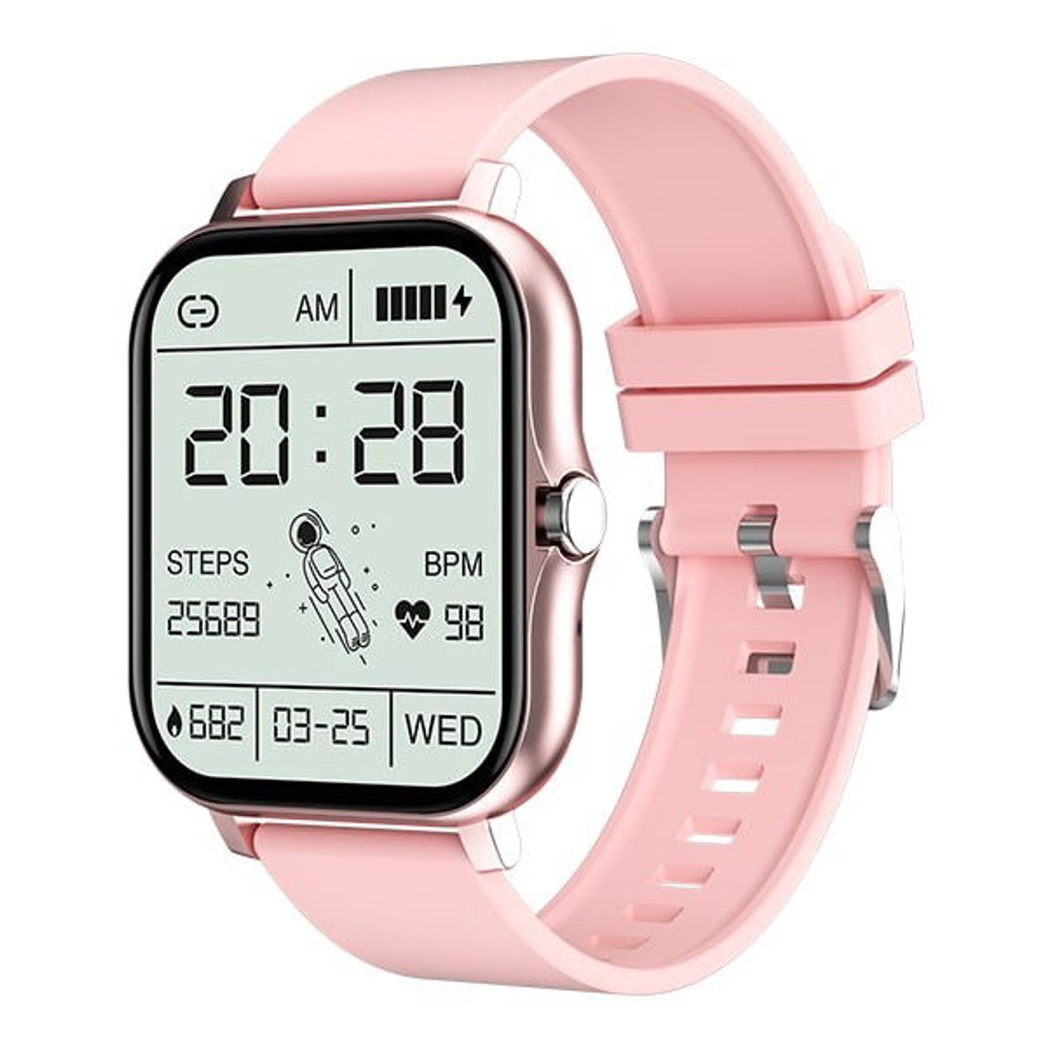 Smartwatch Allview CONNECT S, ecran 1,7" IPS, Bluetooth V5.0, Android/IOS, Microfon, Difuzor (Roz) fotografia produsului
