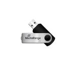 Stick USB MediaRange MR908, 8GB, USB 2.0 (Argintiu/Negru) fotografia produsului