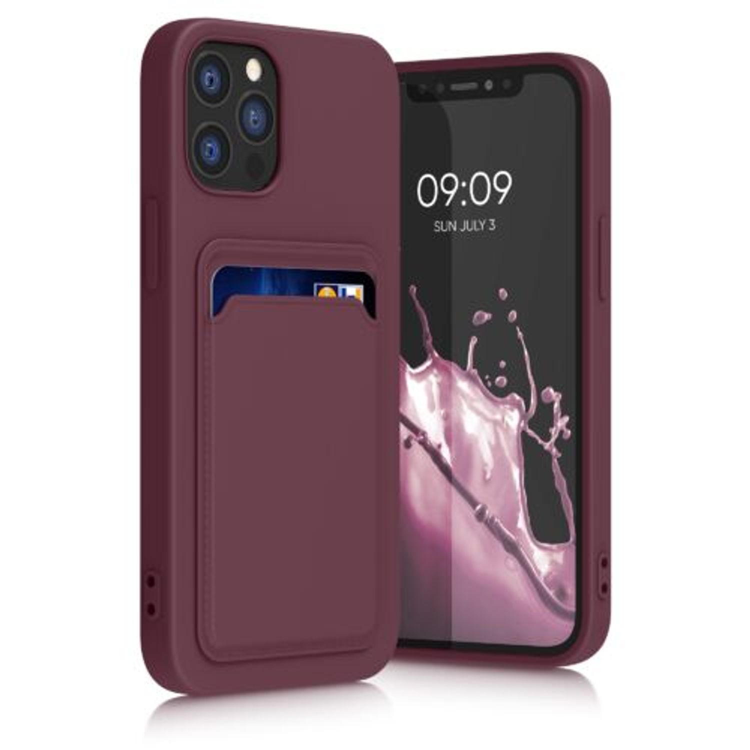 Husa pentru Apple iPhone 12/iPhone 12 Pro, Silicon, Violet, 55112.190, Kwmobile fotografia produsului