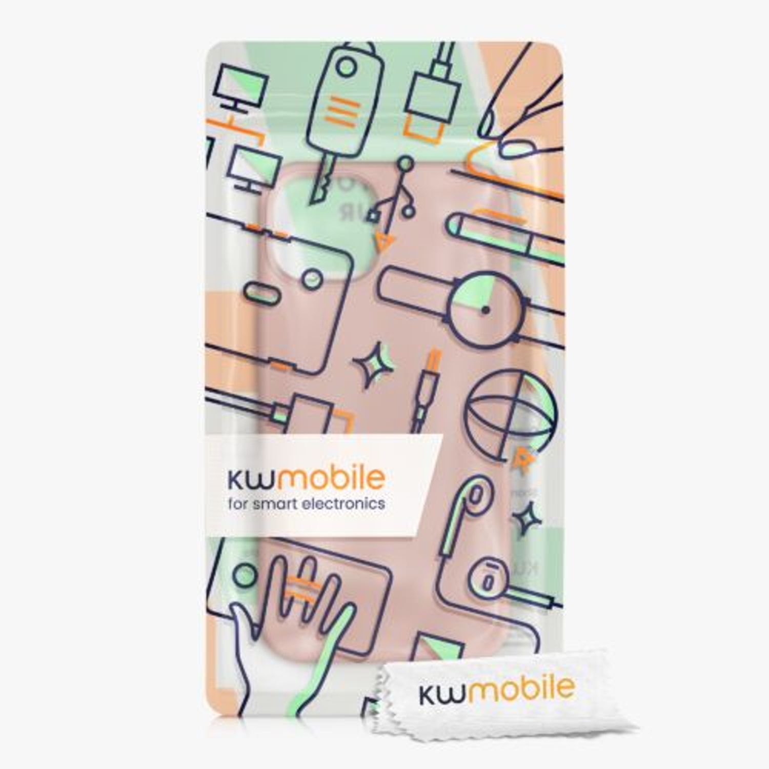 Husa Kwmobile pentru Apple iPhone 13, Silicon, Rose Gold, 55878.237 fotografia produsului View 7 L
