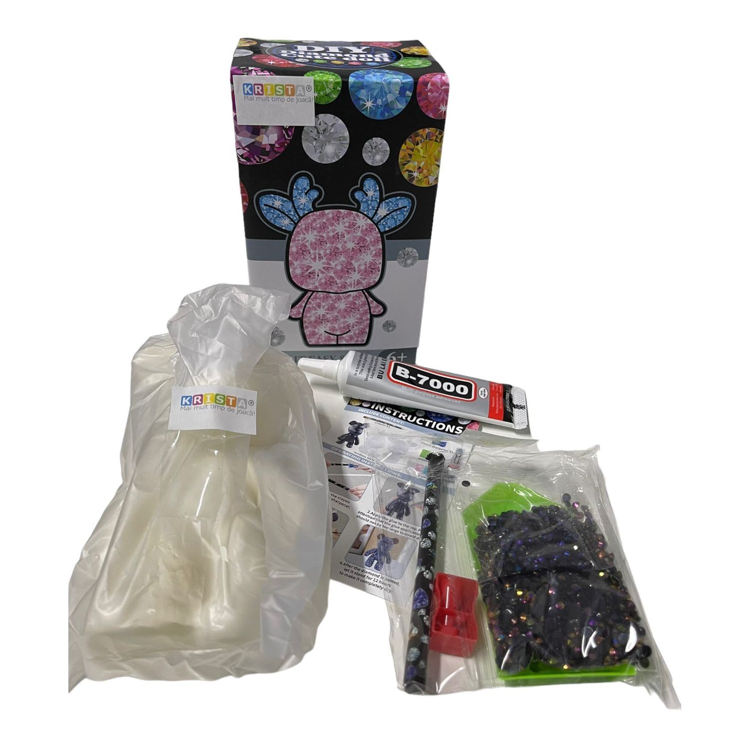Joc DIY cerbul cu diamante, pictura, goblen 5D fotografia produsului View 4 L