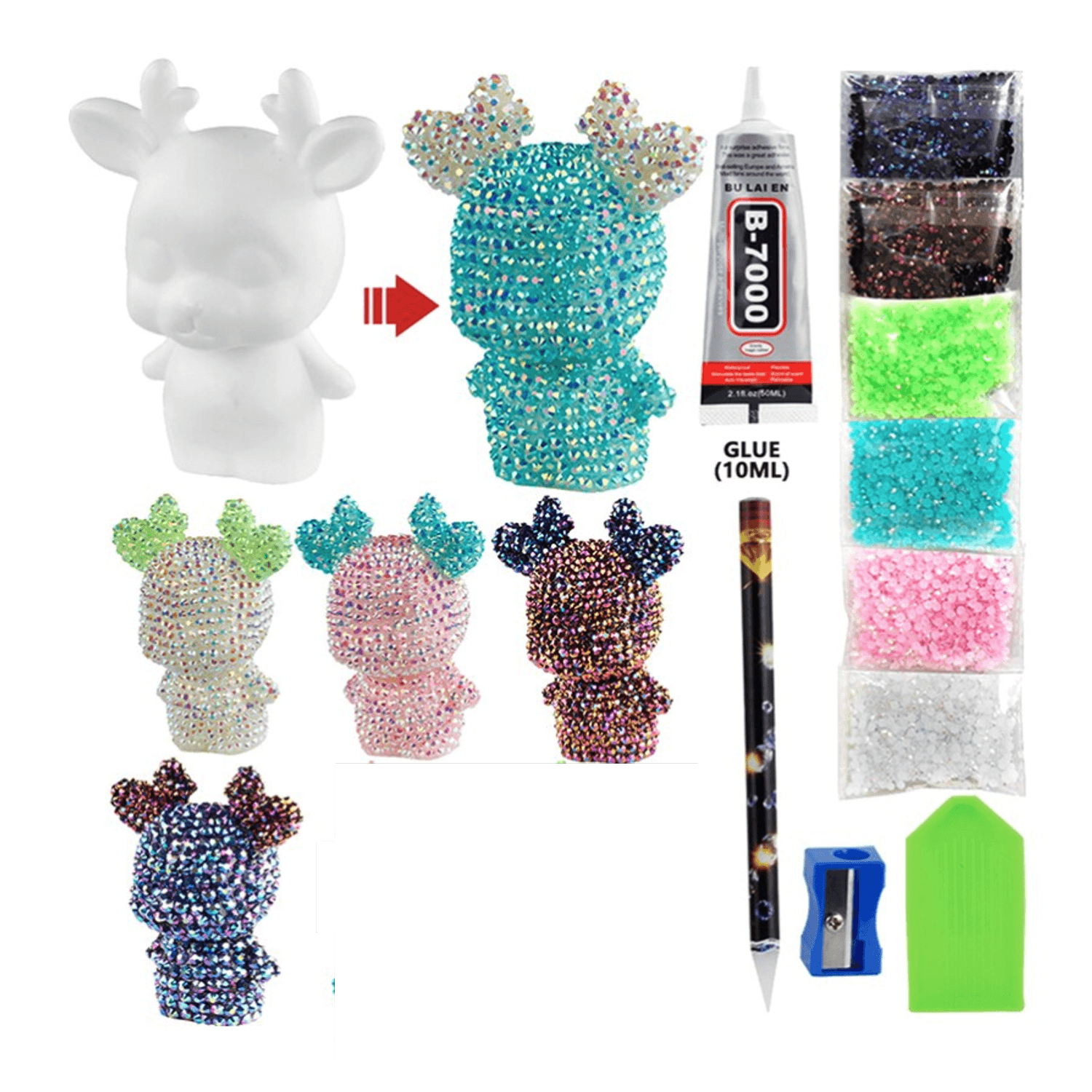 Joc DIY cerbul cu diamante, pictura, goblen 5D fotografia produsului View 2 L