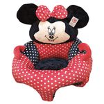 Fotoliu bebe cu spatar - Minnie Mouse 3D, rosu, din plus fotografia produsului