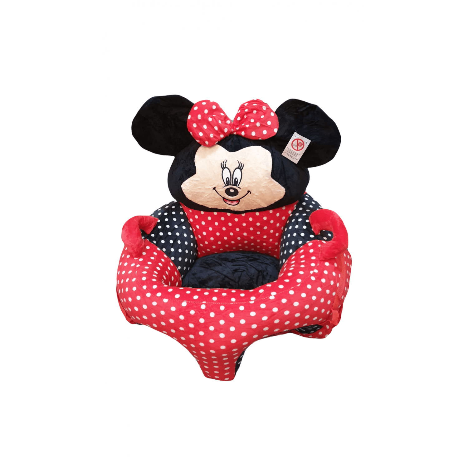 Fotoliu bebe cu spatar - Minnie Mouse 3D, rosu, din plus fotografia produsului View 7 L