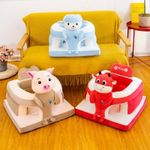 Fotoliu de sustinere bebe, din plus, cu placa de burete - Purcelus crem fotografia produsului View 3 S