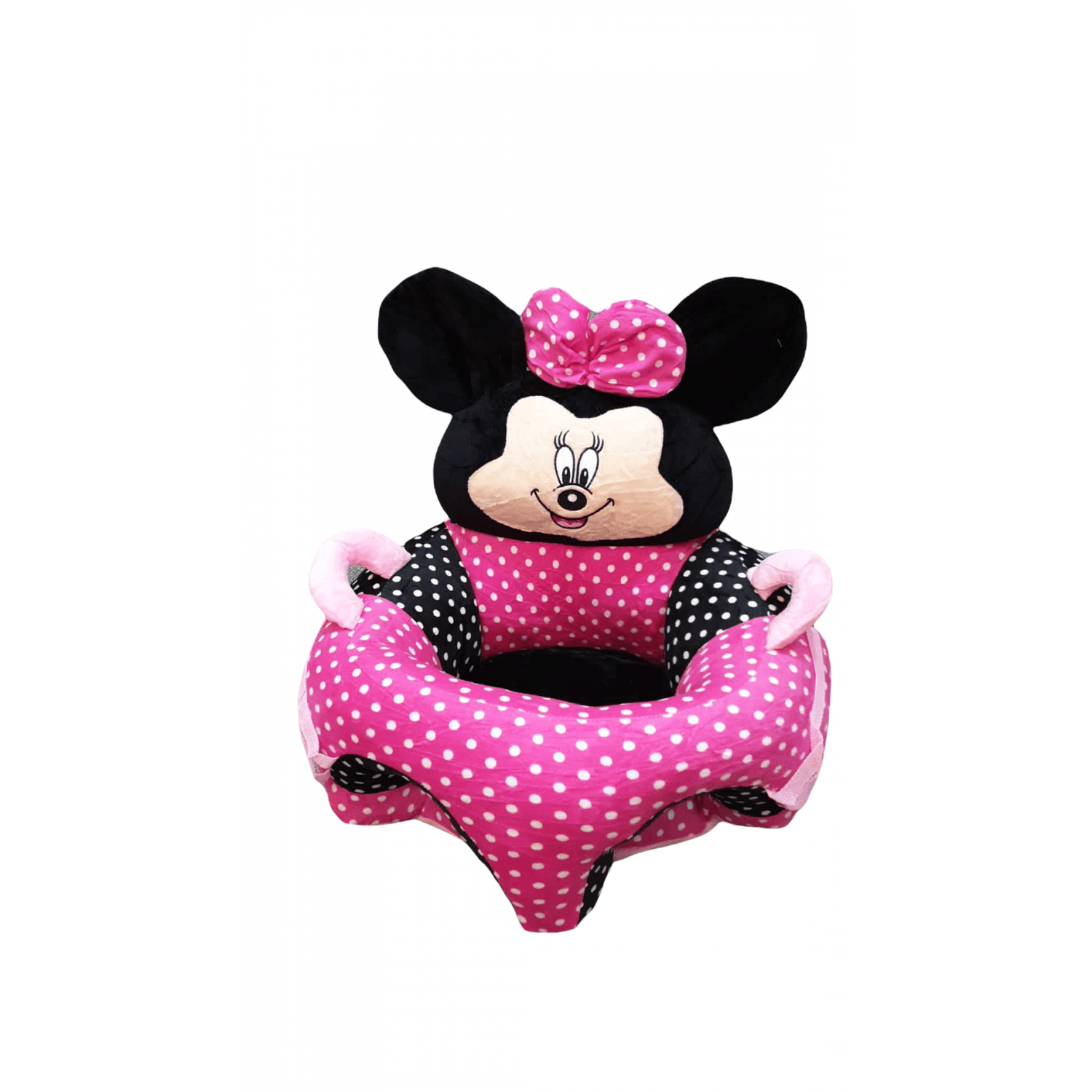 Fotoliu bebe cu spatar - Minnie Mouse 3D, roz, din plus fotografia produsului View 3 L