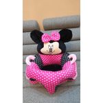 Fotoliu bebe cu spatar - Minnie Mouse 3D, roz, din plus fotografia produsului View 4 S