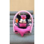 Fotoliu bebe cu spatar si arcada - Minnie Mouse 3D, roz, din plus fotografia produsului View 3 S