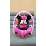 Fotoliu bebe cu spatar si arcada - Minnie Mouse 3D, roz, din plus fotografia produsului View 4 S