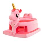 Fotoliu de sustinere bebe, din plus, cu placa de burete - Unicorn roz fotografia produsului View 3 S
